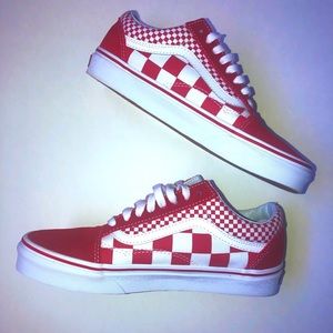 ❤️ ICONIC Red Double checkerboard Vans